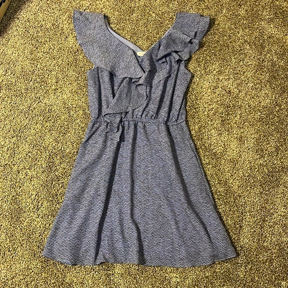 BCBGGeneration Purple Ruffle Dress S